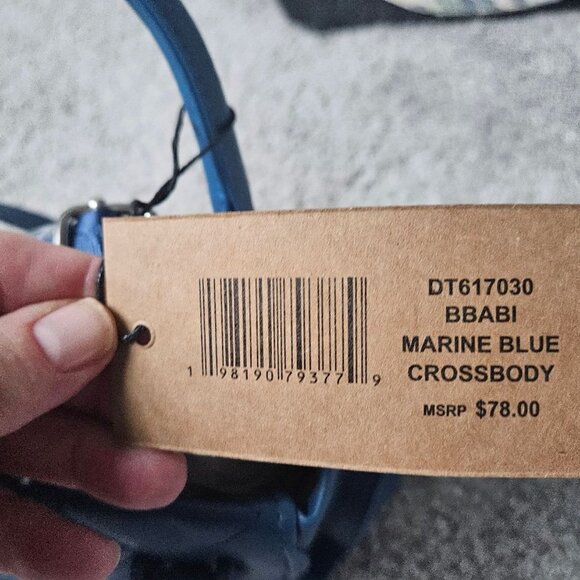 STEVE MADDEN BBABI QUILTED CROSSBODY/WRISTLET HANDBAG w/2 STRAPS-MARINE BLUE NWT - Picture 5 of 6